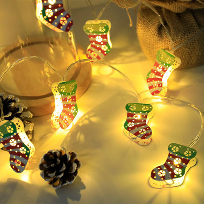 Christmas LED Light String Santa Claus Elk Snowman Xmas Ornament String Light Christmas Decorations New Year Navidad Gift,Colorful and unique