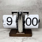 Retro Mechanical Solid Wood Automatic Flip Clock，Make every moment more tasteful