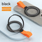 Magnetic Fastened Ring Bracket Creative Silicone Lanyard Type