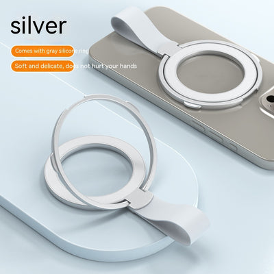 Magnetic Fastened Ring Bracket Creative Silicone Lanyard Type