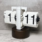Retro Mechanical Solid Wood Automatic Flip Clock，Make every moment more tasteful