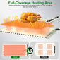 Silicone Food Warming Mat With 9 Temperature Levels 6Hrs Timer Child Lock Auto Shut Off Roll-Up Electric Warming Tray For Party Buffet Gathering Daily Use 8S Fast And Even Heating