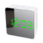 LED Digital Mirror Desktop Creativity Makeup Mirror Alarm Clock，Stylish and unique, making your room stand out