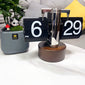 Retro Mechanical Solid Wood Automatic Flip Clock，Make every moment more tasteful