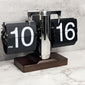 Retro Mechanical Solid Wood Automatic Flip Clock，Make every moment more tasteful