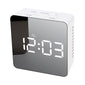 LED Digital Mirror Desktop Creativity Makeup Mirror Alarm Clock，Stylish and unique, making your room stand out
