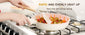 21 Piece Pots and Pans Set Non-Stick, Astercook Ceramic Cookware Set with Sensor Handles, Detachable design，Milky white