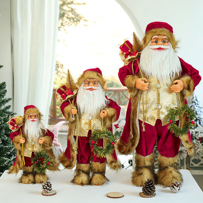Santa Claus Doll Christmas Tree Decorations Ornaments，Lifelike and funny