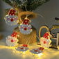 Christmas LED Light String Santa Claus Elk Snowman Xmas Ornament String Light Christmas Decorations New Year Navidad Gift，Colorful and unique