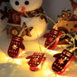 Christmas LED Light String Santa Claus Elk Snowman Xmas Ornament String Light Christmas Decorations New Year Navidad Gift，Colorful and unique
