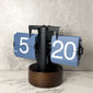 Retro Mechanical Solid Wood Automatic Flip Clock，Make every moment more tasteful