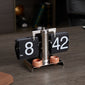 Retro Mechanical Solid Wood Automatic Flip Clock，Make every moment more tasteful