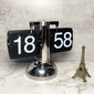 Retro Mechanical Solid Wood Automatic Flip Clock，Make every moment more tasteful